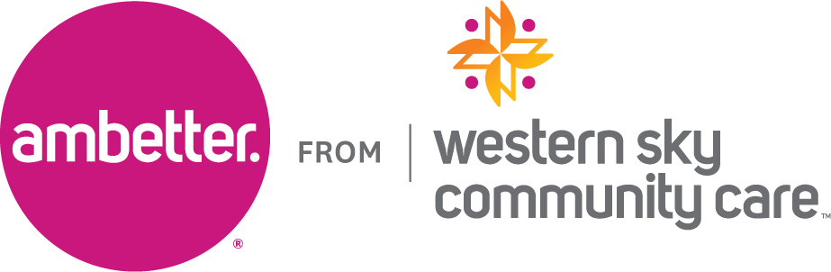 logotipo de cuidado de la comunidad del cielo occidental